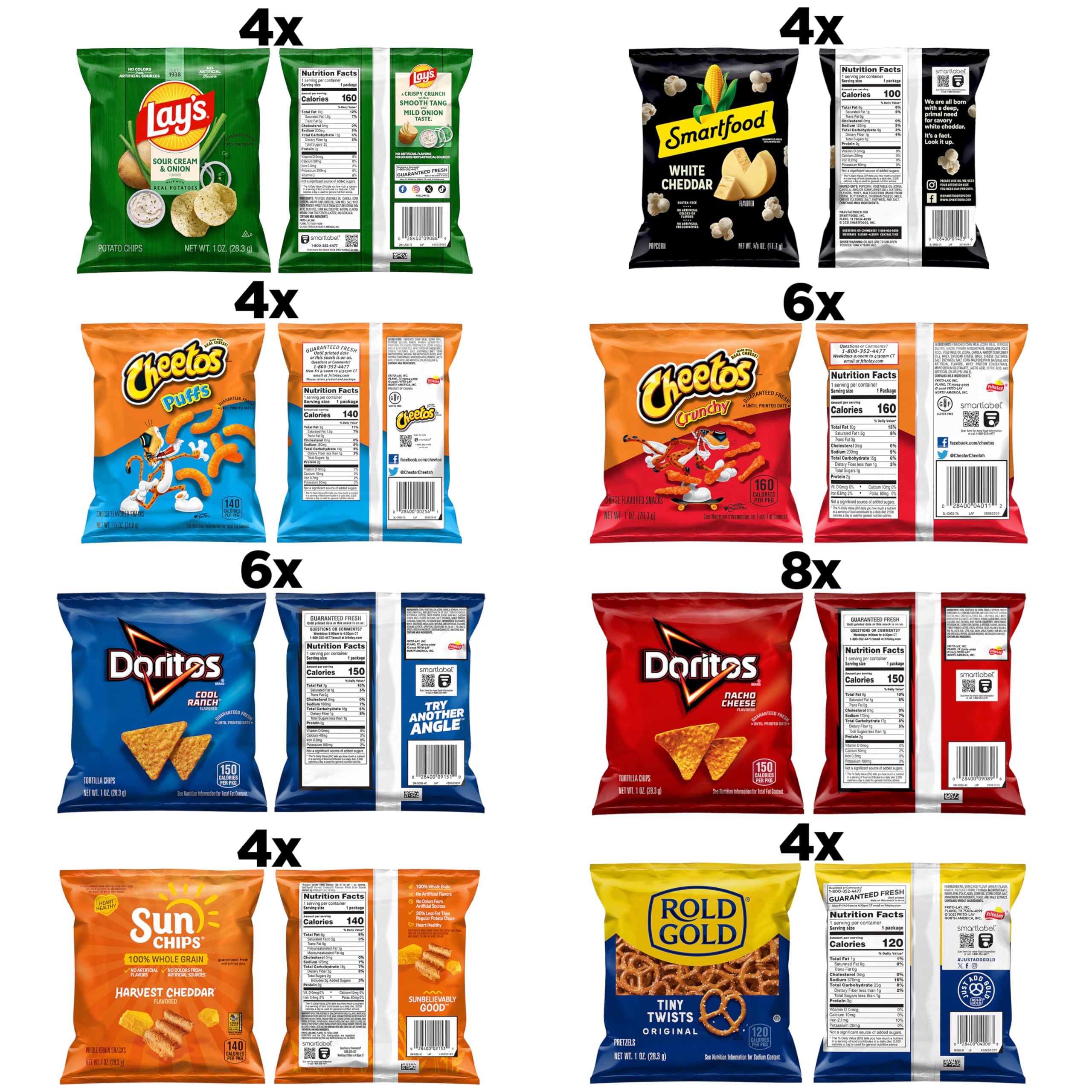 Frito-Lay Fiery Mix Variety Pack, 40 Count