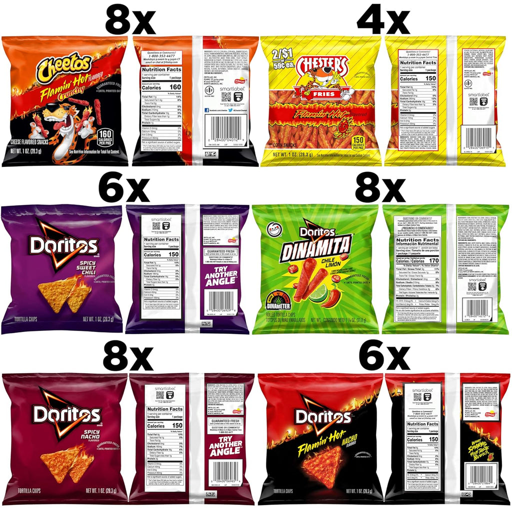Frito-Lay Fiery Mix Variety Pack, 40 Count
