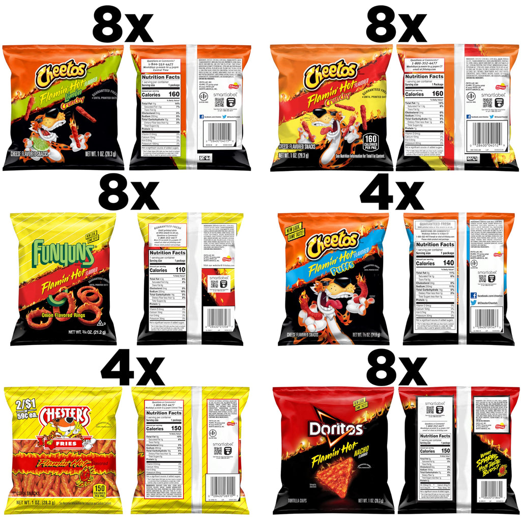 Frito-Lay Fiery Mix Variety Pack, 40 Count
