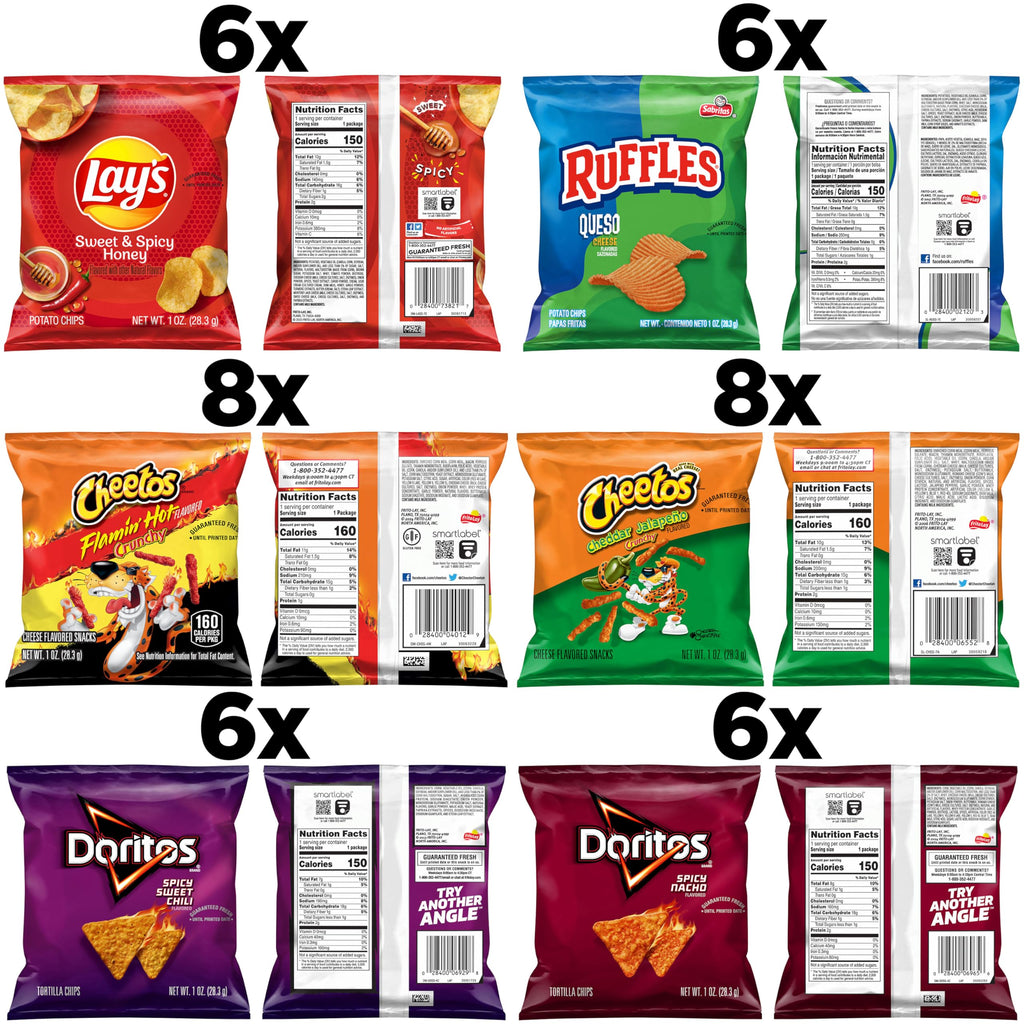 Frito-Lay Fiery Mix Variety Pack, 40 Count