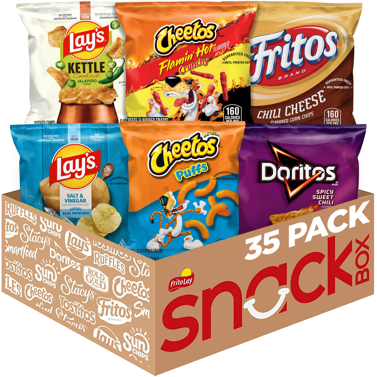 Frito-Lay Fiery Mix Variety Pack, 40 Count