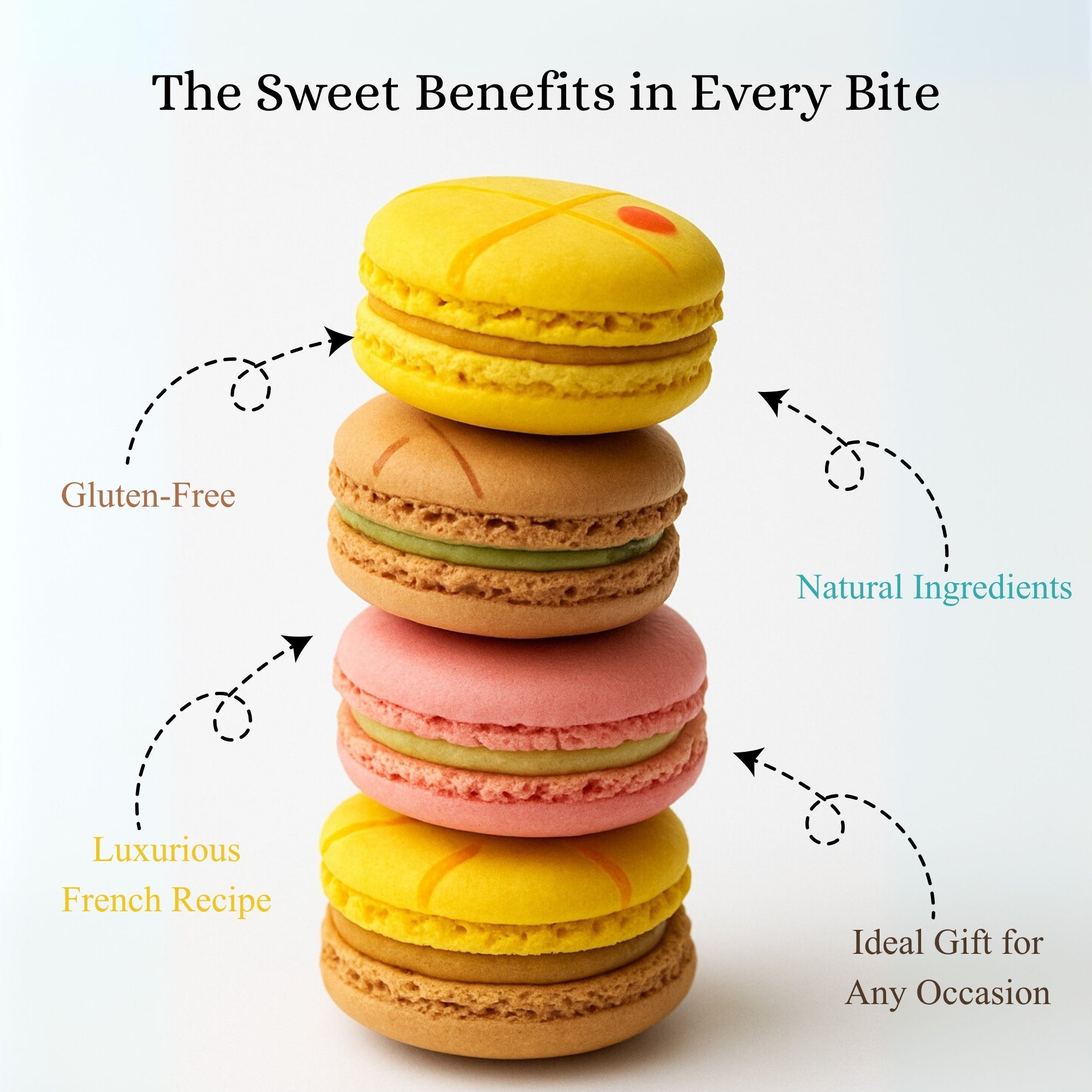 Andy Anand French Macarons, 12-Piece Gift Box – Gluten-Free, Made Fresh Daily, Assorted Gourmet Flavors – Birthday, Holiday & Celebration