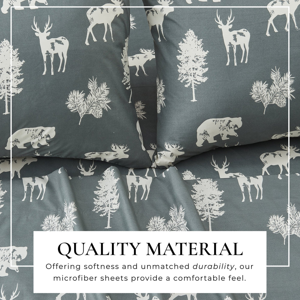Lodge Printed Sheet Set - Mountain Ridge Collection